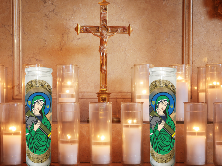 Saint Javelin Prayer Candle