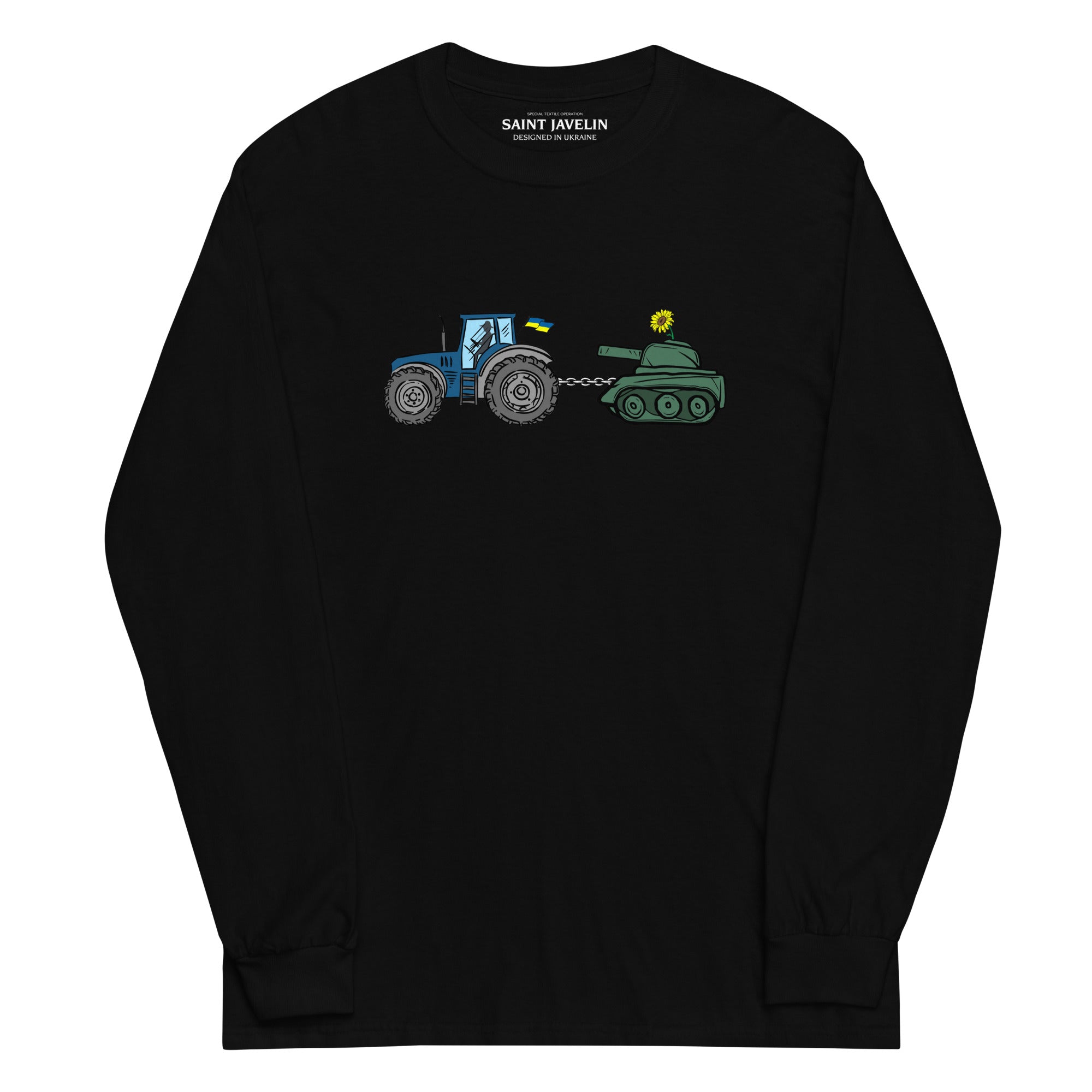 A Ukrainian Farmer Finds a Russian Tank - Adult Long Sleeve Shirt