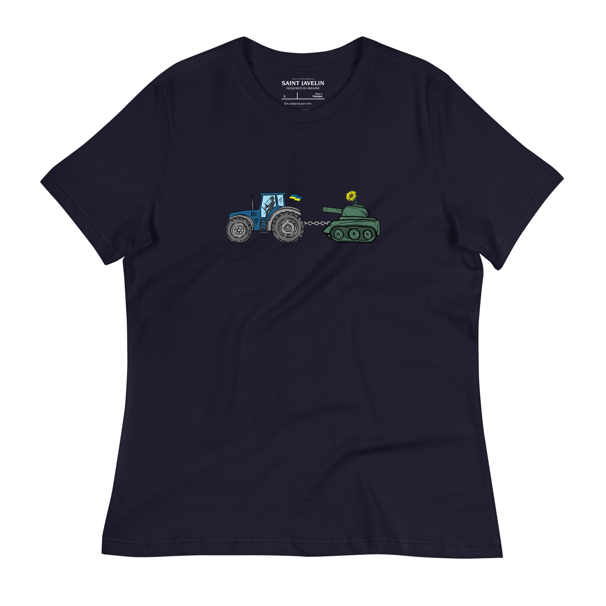 A Ukrainian Farmer Finds a Russian Tank - Adult Women's TShirt