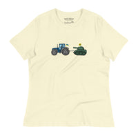 A Ukrainian Farmer Finds a Russian Tank - Adult Women's TShirt - Saint Javelin