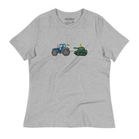 A Ukrainian Farmer Finds a Russian Tank - Adult Women's TShirt - Saint Javelin