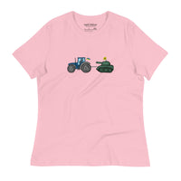 A Ukrainian Farmer Finds a Russian Tank - Adult Women's TShirt - Saint Javelin