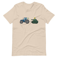 A Ukrainian Farmer Finds a Russian Tank - No Text - Adult TShirt - Saint Javelin