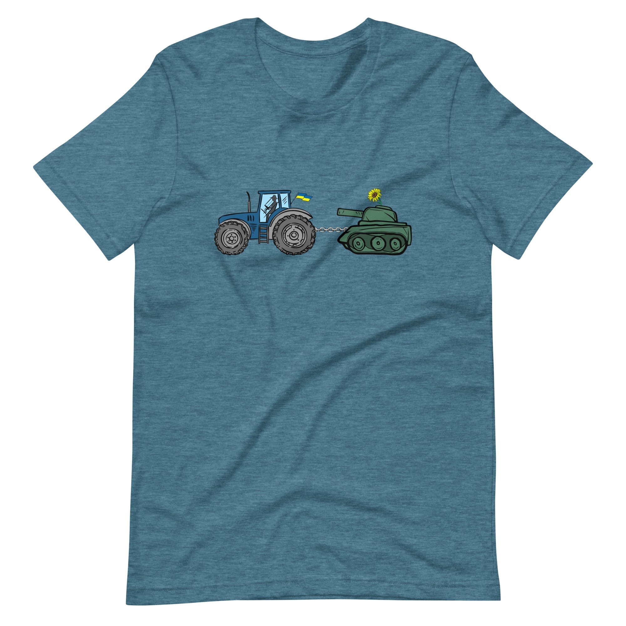 A Ukrainian Farmer Finds a Russian Tank - No Text - Adult TShirt - Saint Javelin