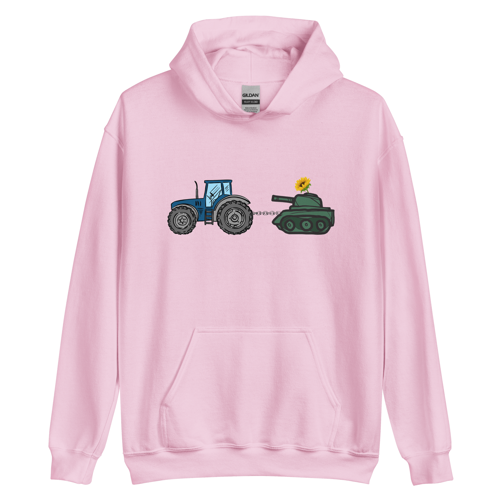 A Ukrainian Farmer Finds a Russian Tank x Slava Ukraini - Adult Hoodie - Saint Javelin