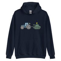 A Ukrainian Farmer Finds a Russian Tank x Slava Ukraini - Adult Hoodie - Saint Javelin