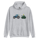 A Ukrainian Farmer Finds a Russian Tank x Slava Ukraini - Adult Hoodie - Saint Javelin