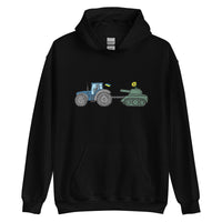 A Ukrainian Farmer Finds a Russian Tank x Slava Ukraini - Adult Hoodie - Saint Javelin