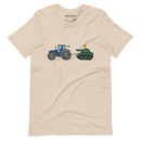 A Ukrainian Farmer Finds a Russian Tank x Slava Ukraini - Adult TShirt - Saint Javelin