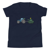 A Ukrainian Farmer Finds a Russian Tank - Youth / Teen TShirt - Saint Javelin