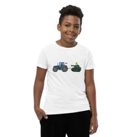 A Ukrainian Farmer Finds a Russian Tank - Youth / Teen TShirt - Saint Javelin