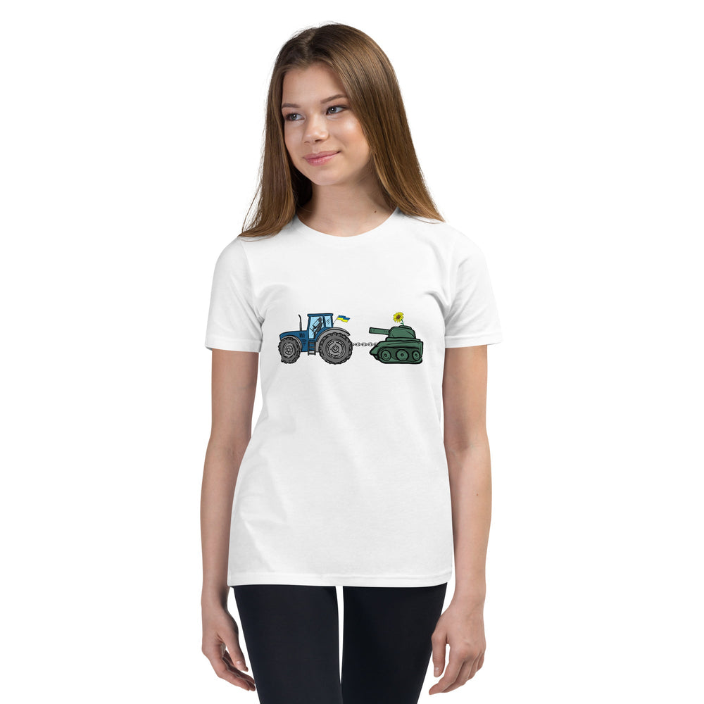 A Ukrainian Farmer Finds a Russian Tank - Youth / Teen TShirt