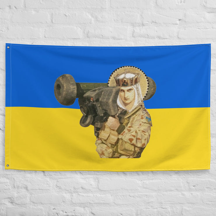 Saint Olha - Warrior Queen - Ukrainian Flag