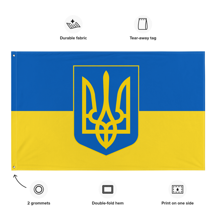 National Tryzub - Ukrainian Flag