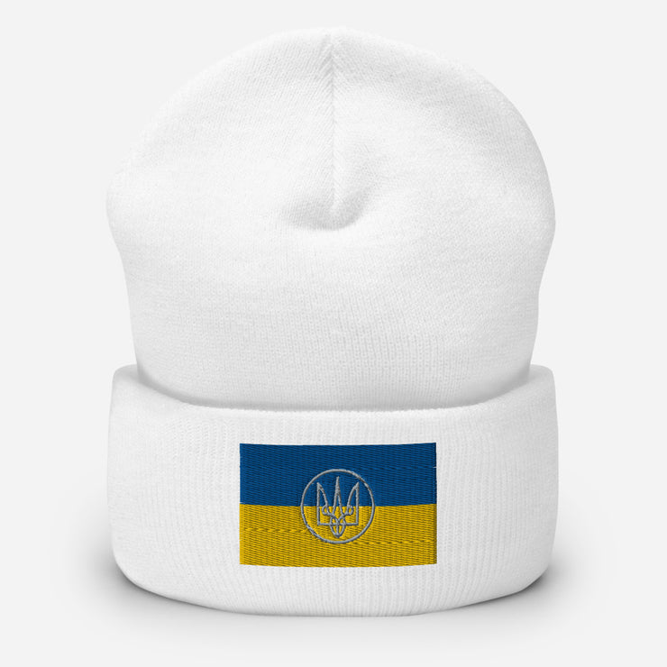 Tryzub on Ukrainian Flag - Adult Hat