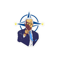 Dark Brandon Does Ukraine - Sticker - Saint Javelin