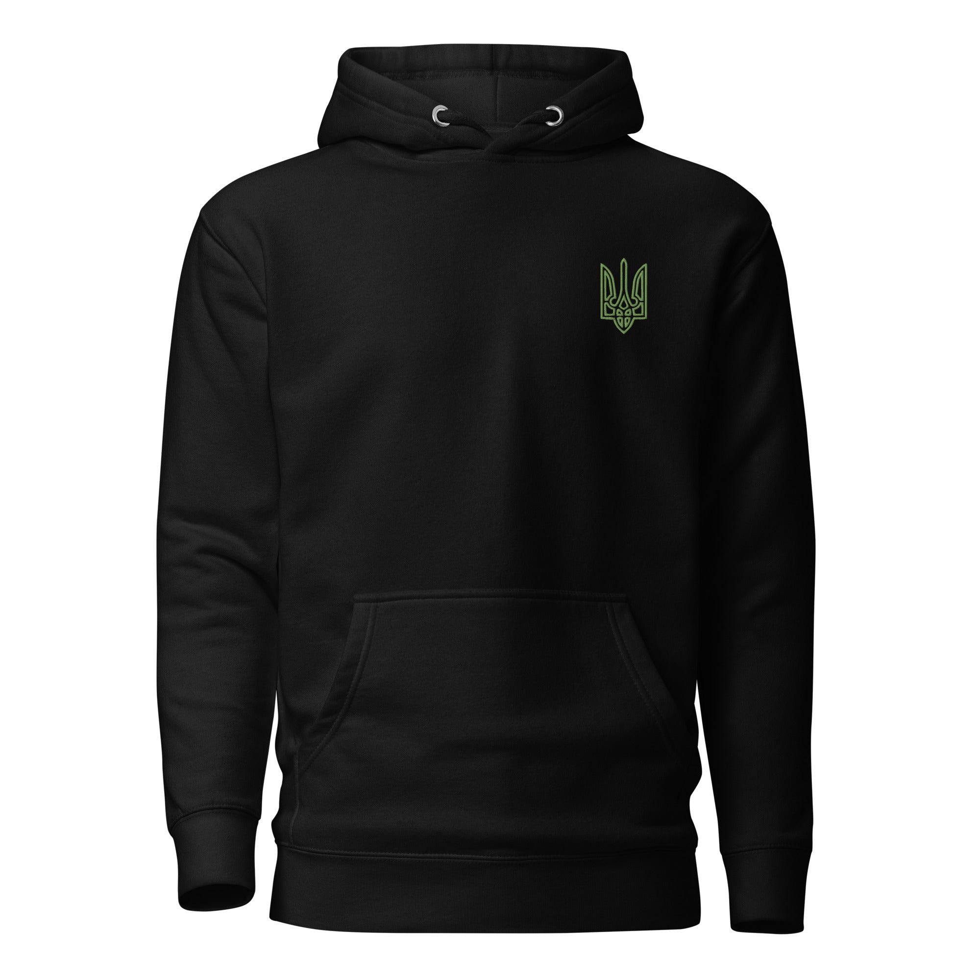 Embroidered Tryzub - Adult Hoodie