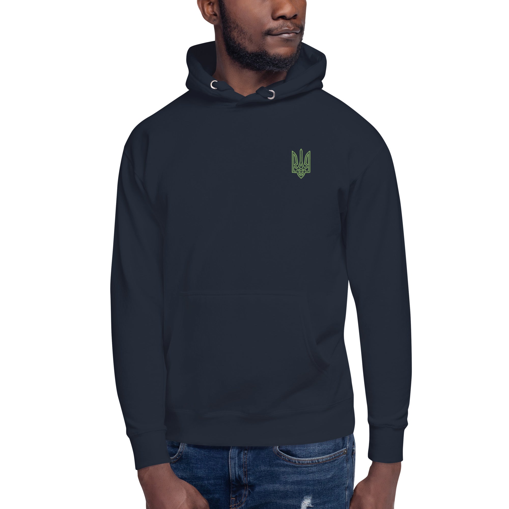 Embroidered Tryzub - Adult Hoodie - Saint Javelin