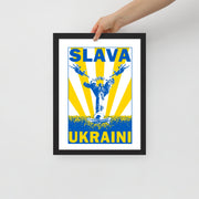 Slava Ukraini MiGs Over Kyiv - Framed Poster