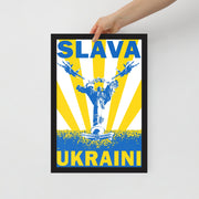 Slava Ukraini MiGs Over Kyiv - Framed Poster