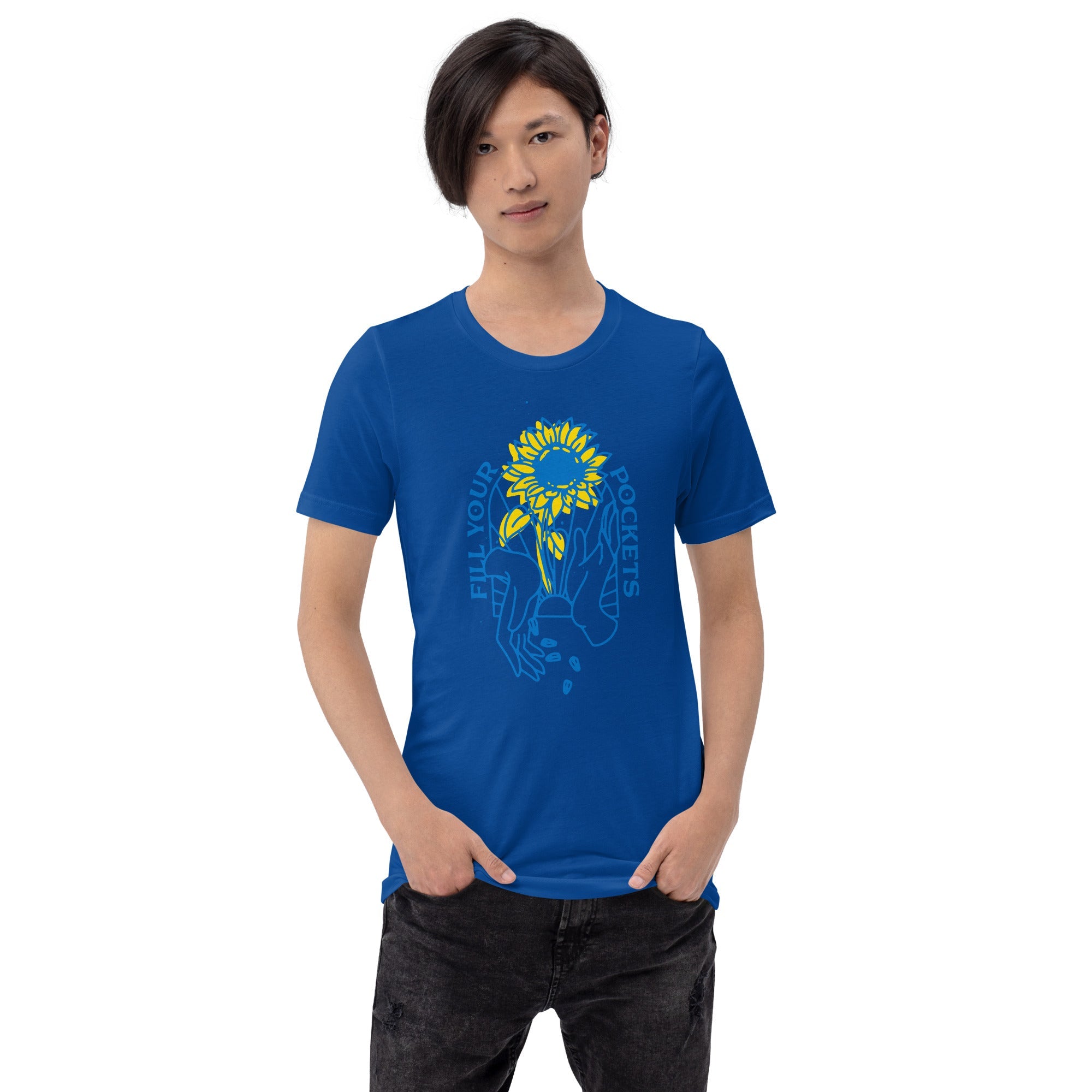 Fill Your Pockets - EN Sunflowers Adult TShirt - Saint Javelin