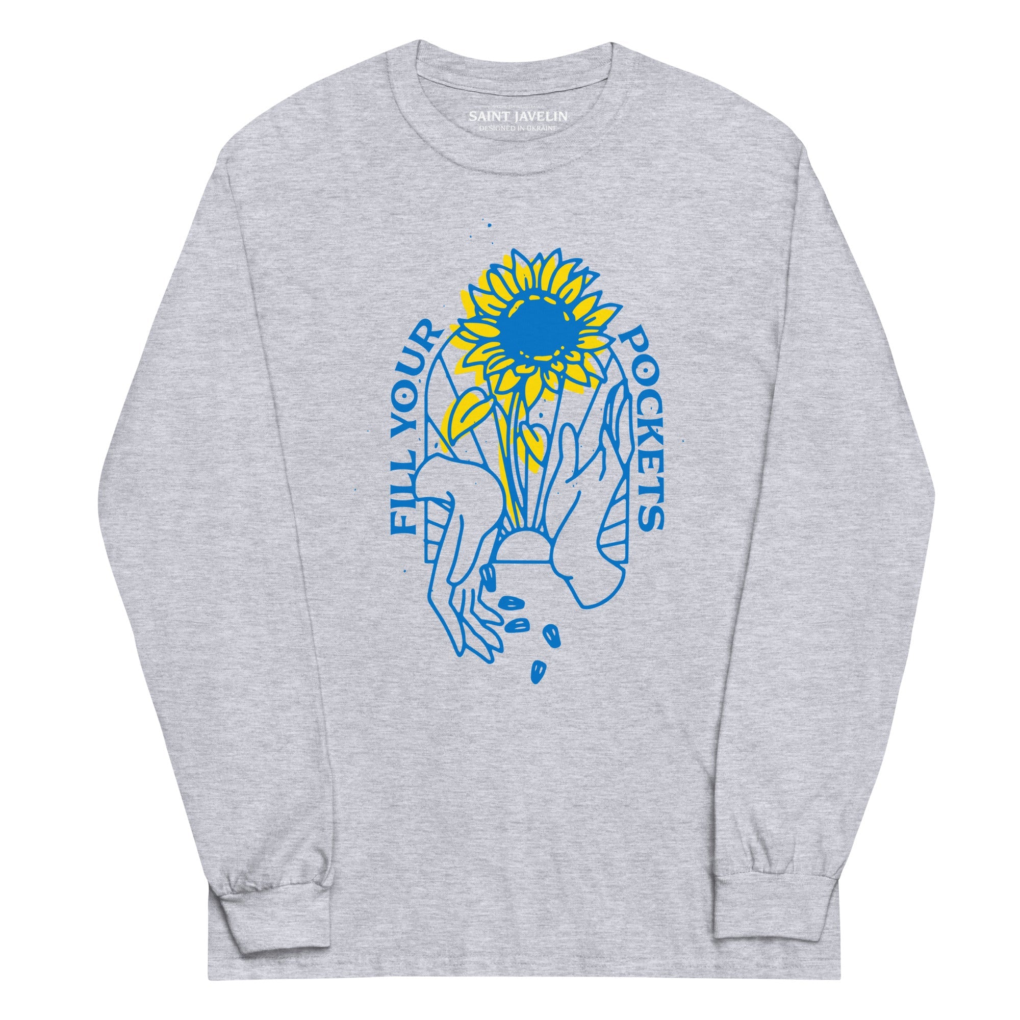 Fill Your Pockets With Sunflowers - Adult Long Sleeve Shirt - Saint Javelin