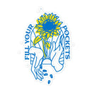 Fill Your Pockets With Sunflowers - Sticker - Saint Javelin