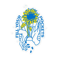 Fill Your Pockets With Sunflowers - Sticker - Saint Javelin