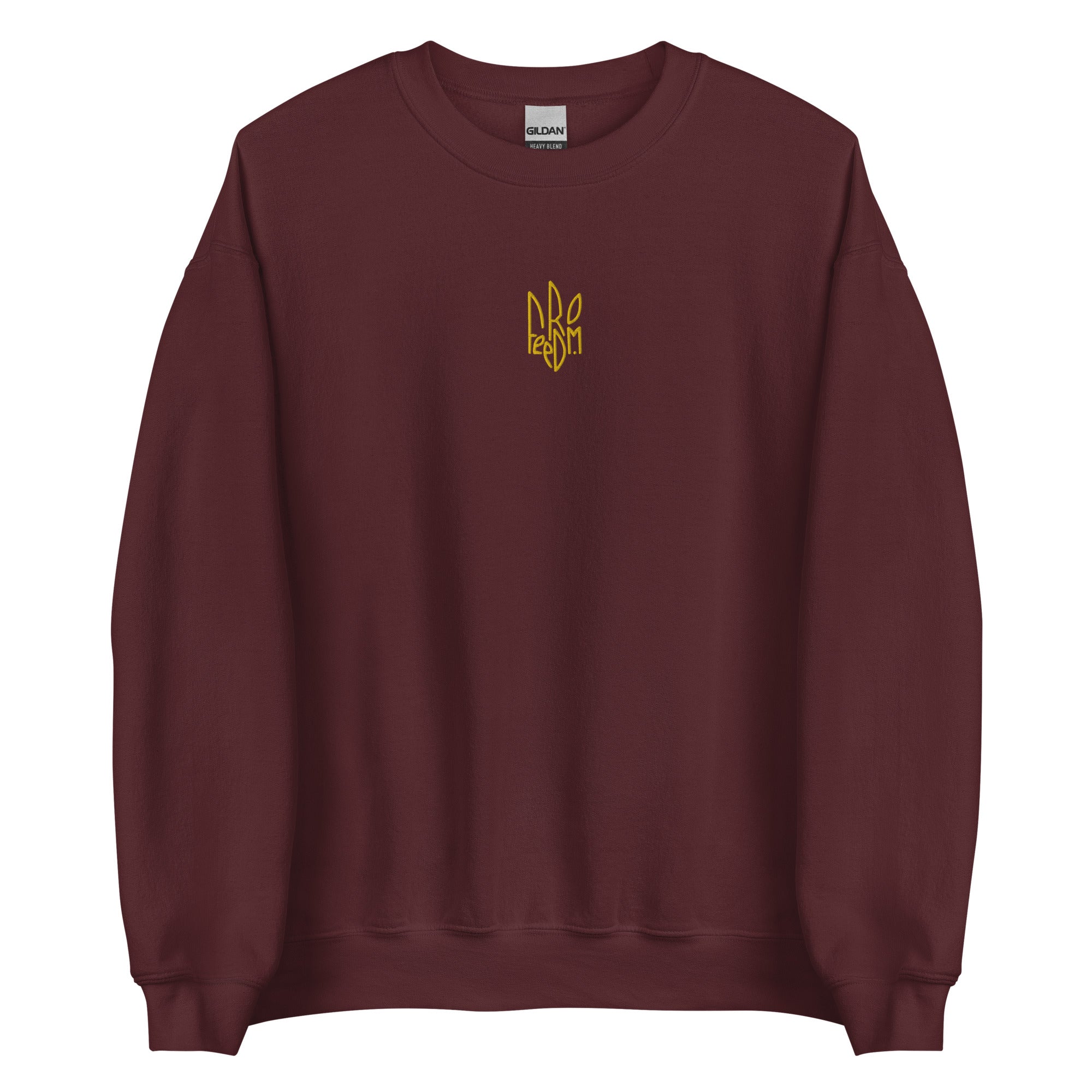 Freedom Embroidered Tryzub - Adult Crewneck Sweatshirt - Saint Javelin