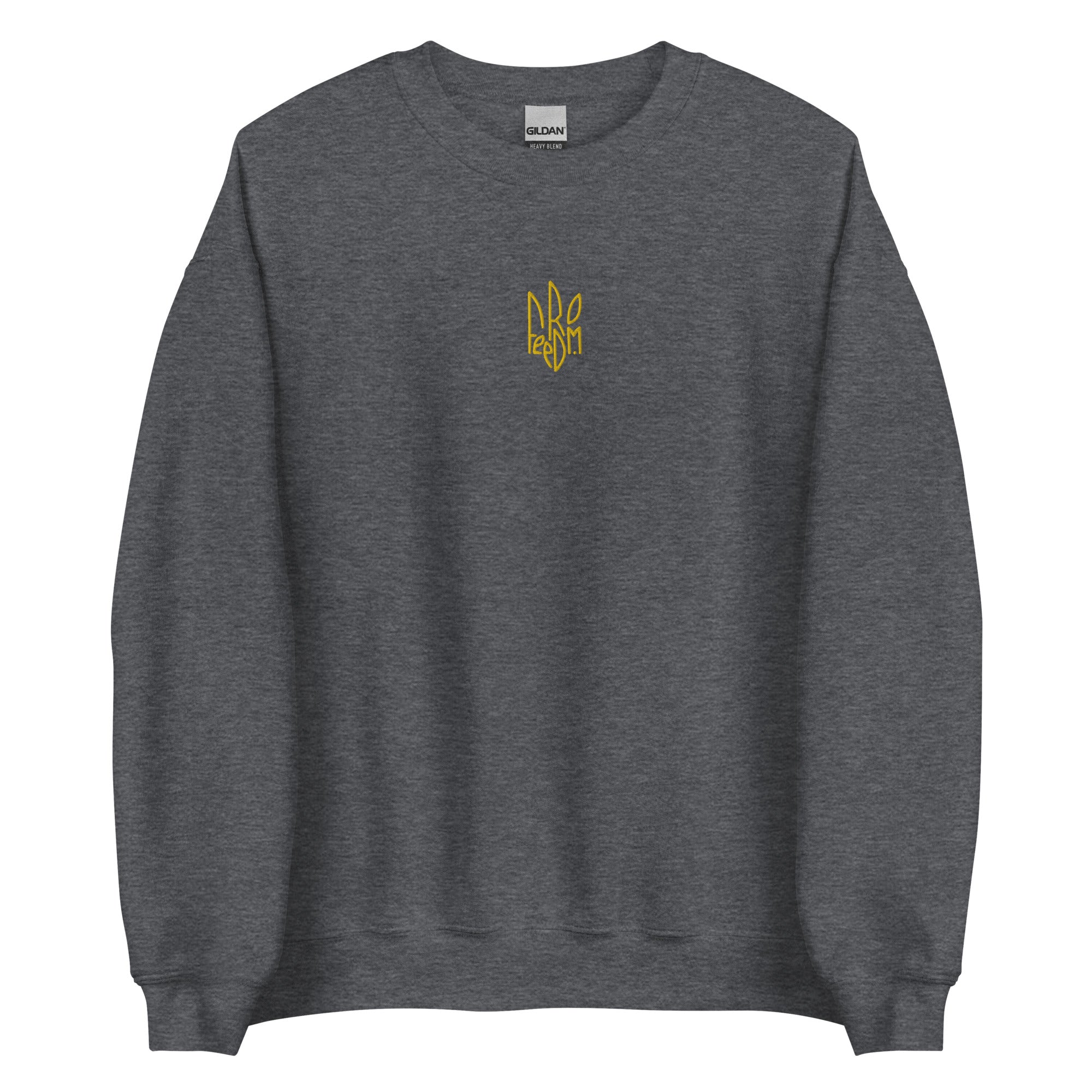 Freedom Embroidered Tryzub - Adult Crewneck Sweatshirt - Saint Javelin