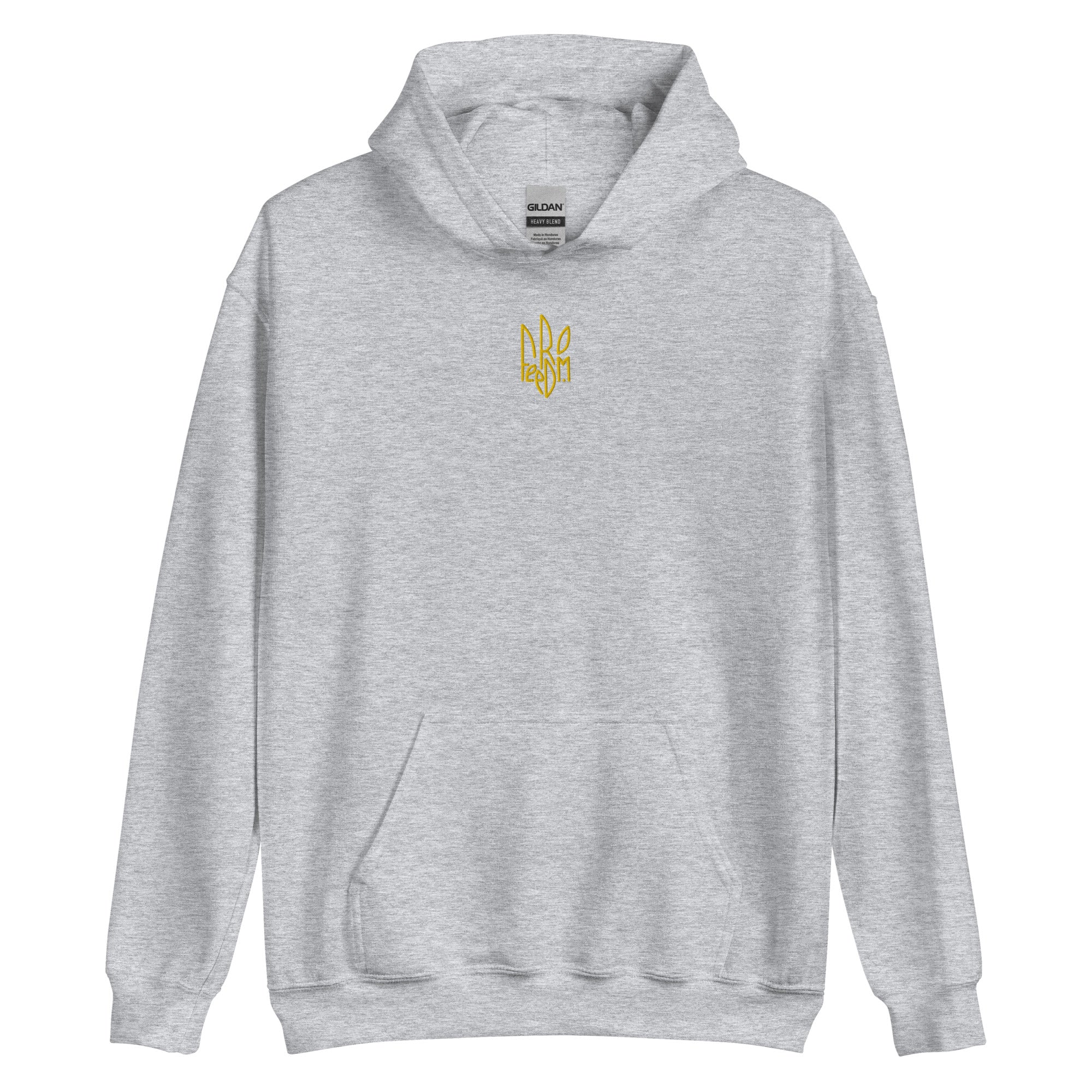Freedom Embroidered Tryzub - Adult Hoodie - Saint Javelin