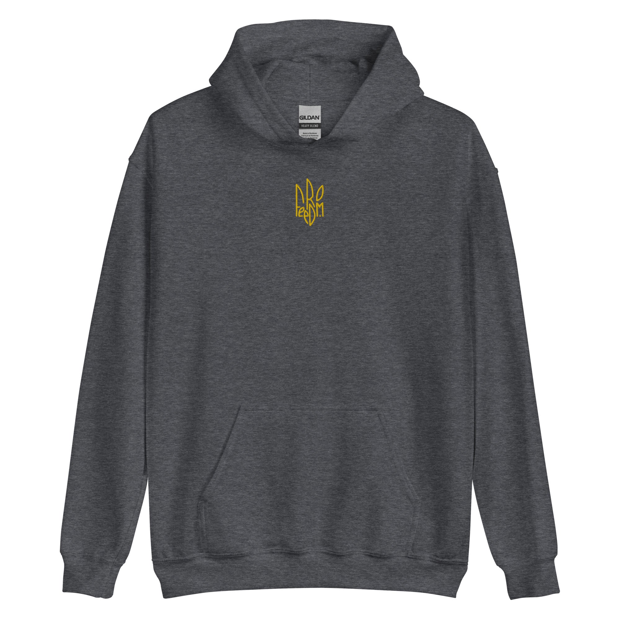 Freedom Embroidered Tryzub - Adult Hoodie - Saint Javelin