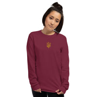 Freedom Embroidered Tryzub - Adult Long Sleeve Shirt - Saint Javelin
