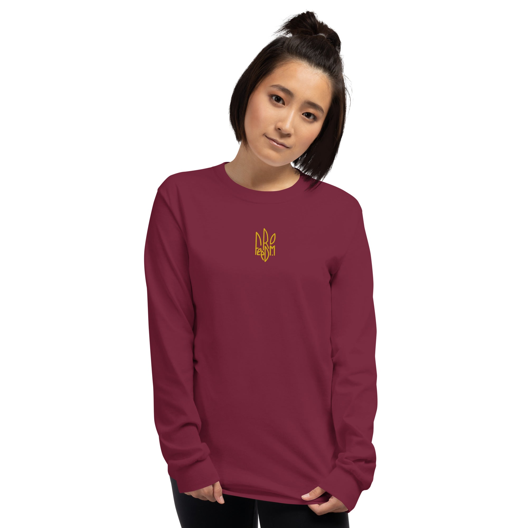 Freedom Embroidered Tryzub - Adult Long Sleeve Shirt - Saint Javelin