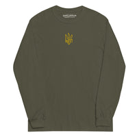Freedom Embroidered Tryzub - Adult Long Sleeve Shirt - Saint Javelin