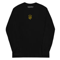 Freedom Embroidered Tryzub - Adult Long Sleeve Shirt - Saint Javelin
