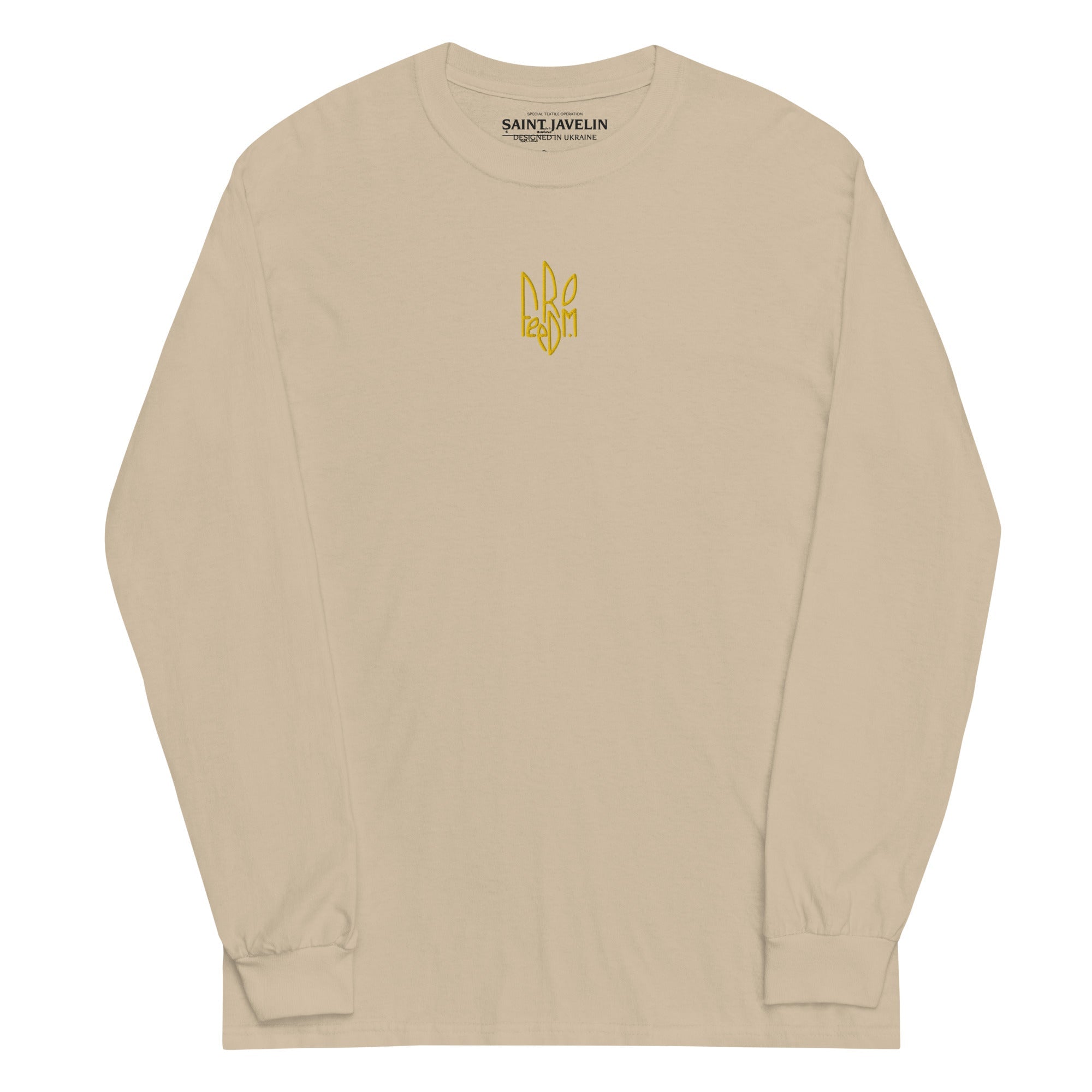 Freedom Embroidered Tryzub - Adult Long Sleeve Shirt - Saint Javelin
