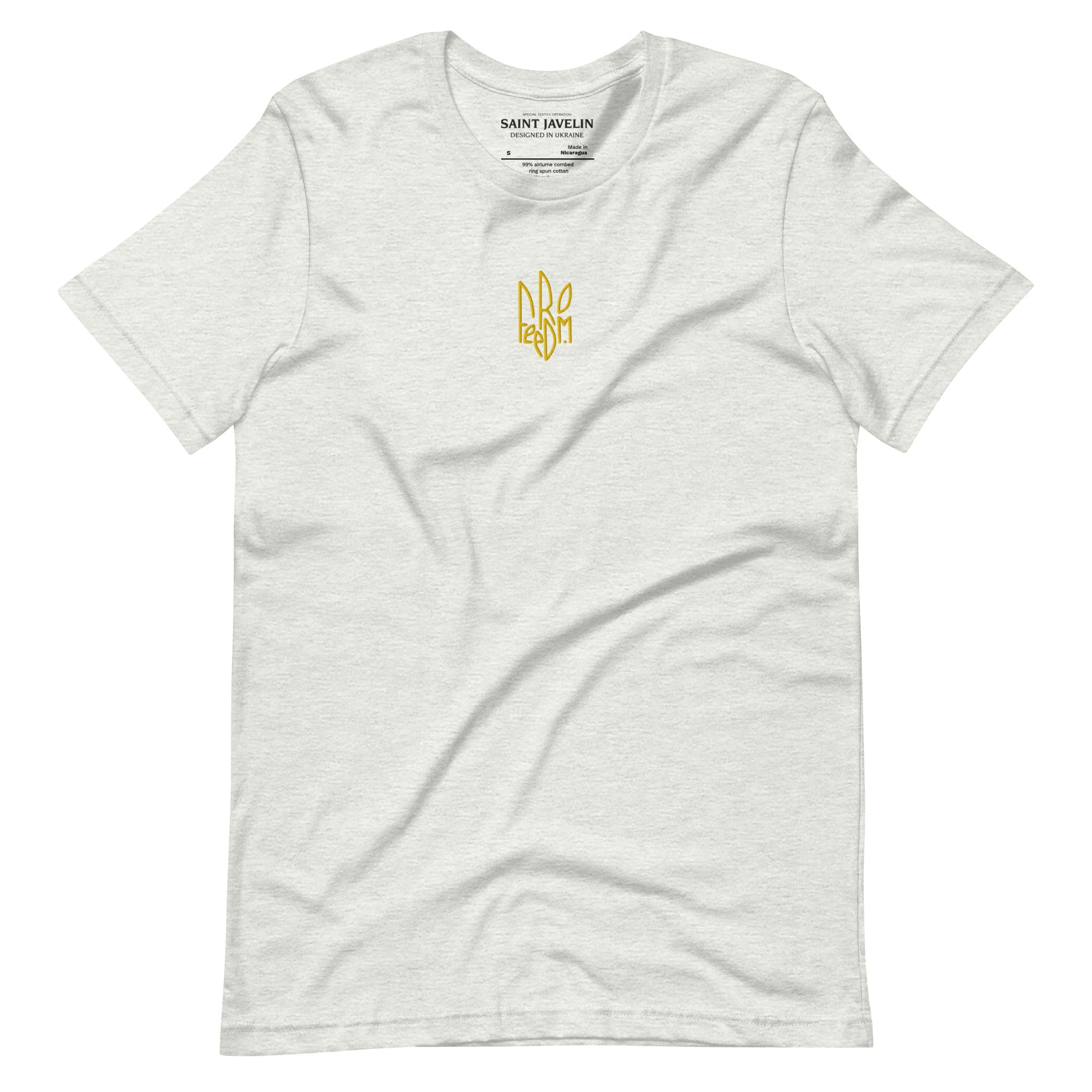 Freedom Embroidered Tryzub - Adult TShirt - Saint Javelin