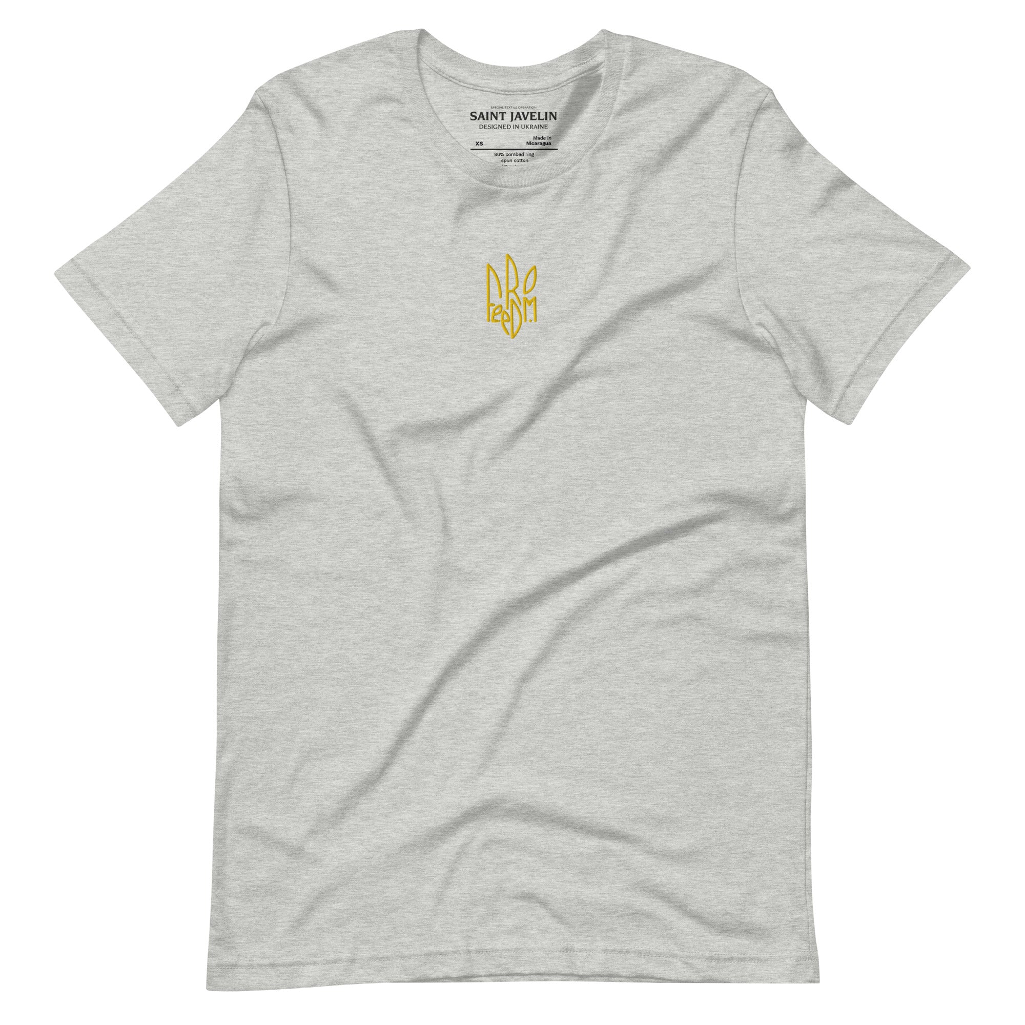 Freedom Embroidered Tryzub - Adult TShirt - Saint Javelin