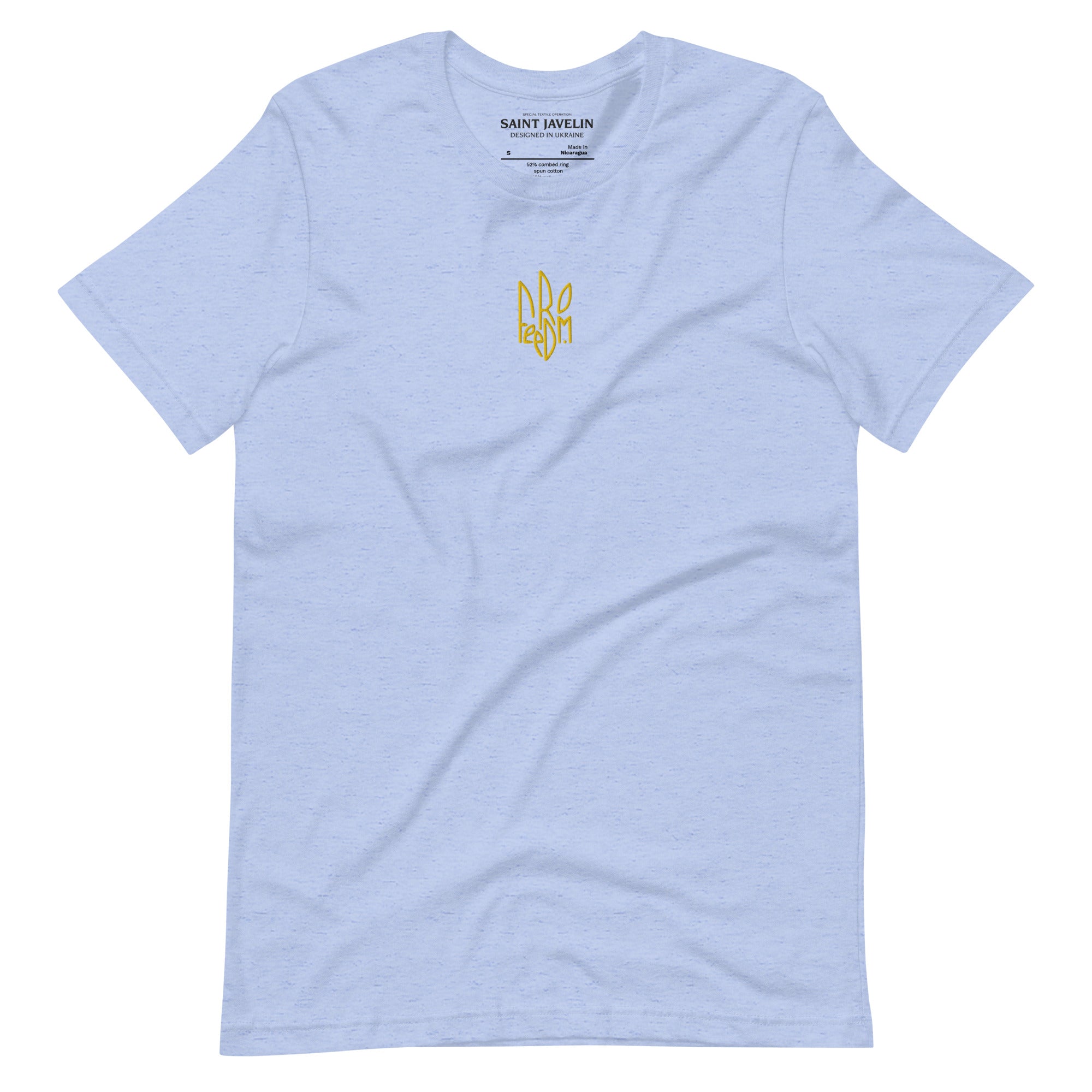 Freedom Embroidered Tryzub - Adult TShirt - Saint Javelin