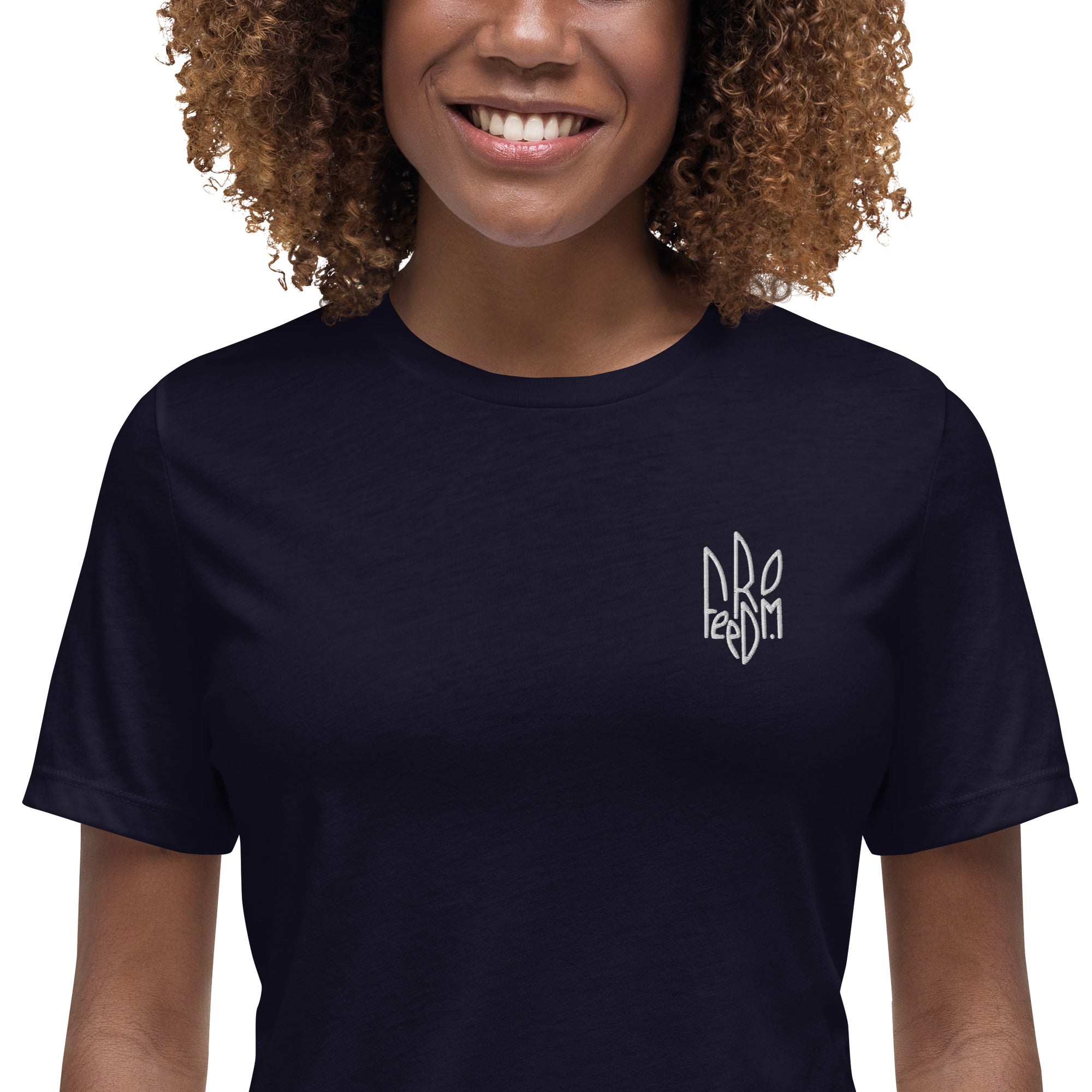 Freedom Embroidered Tryzub - Adult Women's TShirt - Saint Javelin