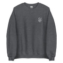 Freedom Embroidered White Tryzub - Adult Crewneck Sweatshirt - Saint Javelin
