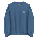 Freedom Embroidered White Tryzub - Adult Crewneck Sweatshirt - Saint Javelin