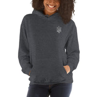 Freedom Embroidered White Tryzub - Adult Hoodie - Saint Javelin