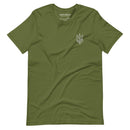 Freedom Embroidered White Tryzub - Adult TShirt - Saint Javelin
