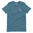 Freedom Embroidered White Tryzub - Adult TShirt - Saint Javelin