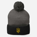 Freedom Tryzub - Pom - Pom Beanie Hat - Saint Javelin