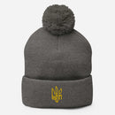 Freedom Tryzub - Pom - Pom Beanie Hat - Saint Javelin