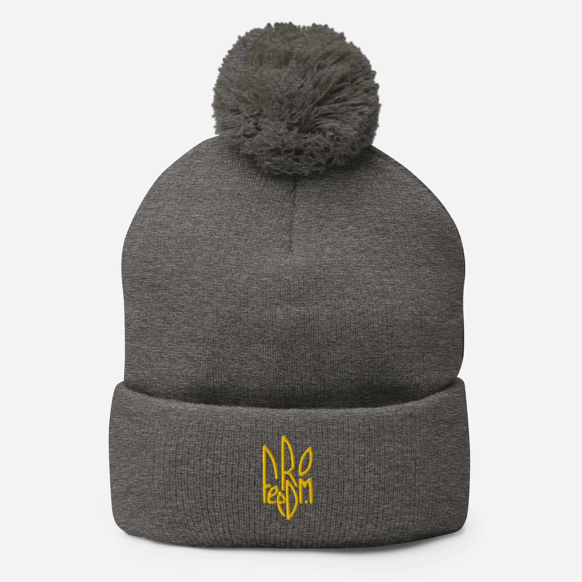 Freedom Tryzub - Pom - Pom Beanie Hat - Saint Javelin