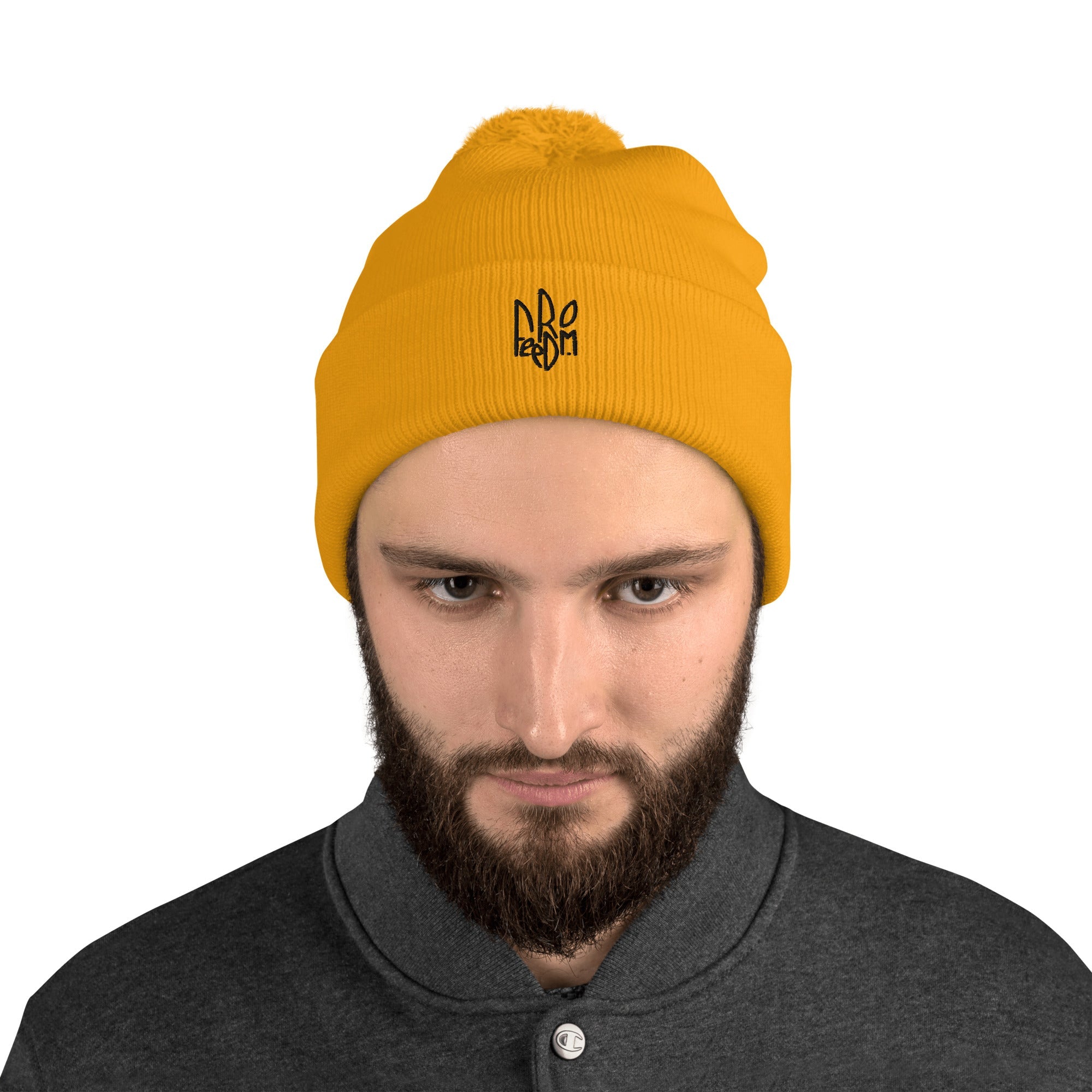 Freedom Tryzub - Pom - Pom Beanie Hat - Saint Javelin